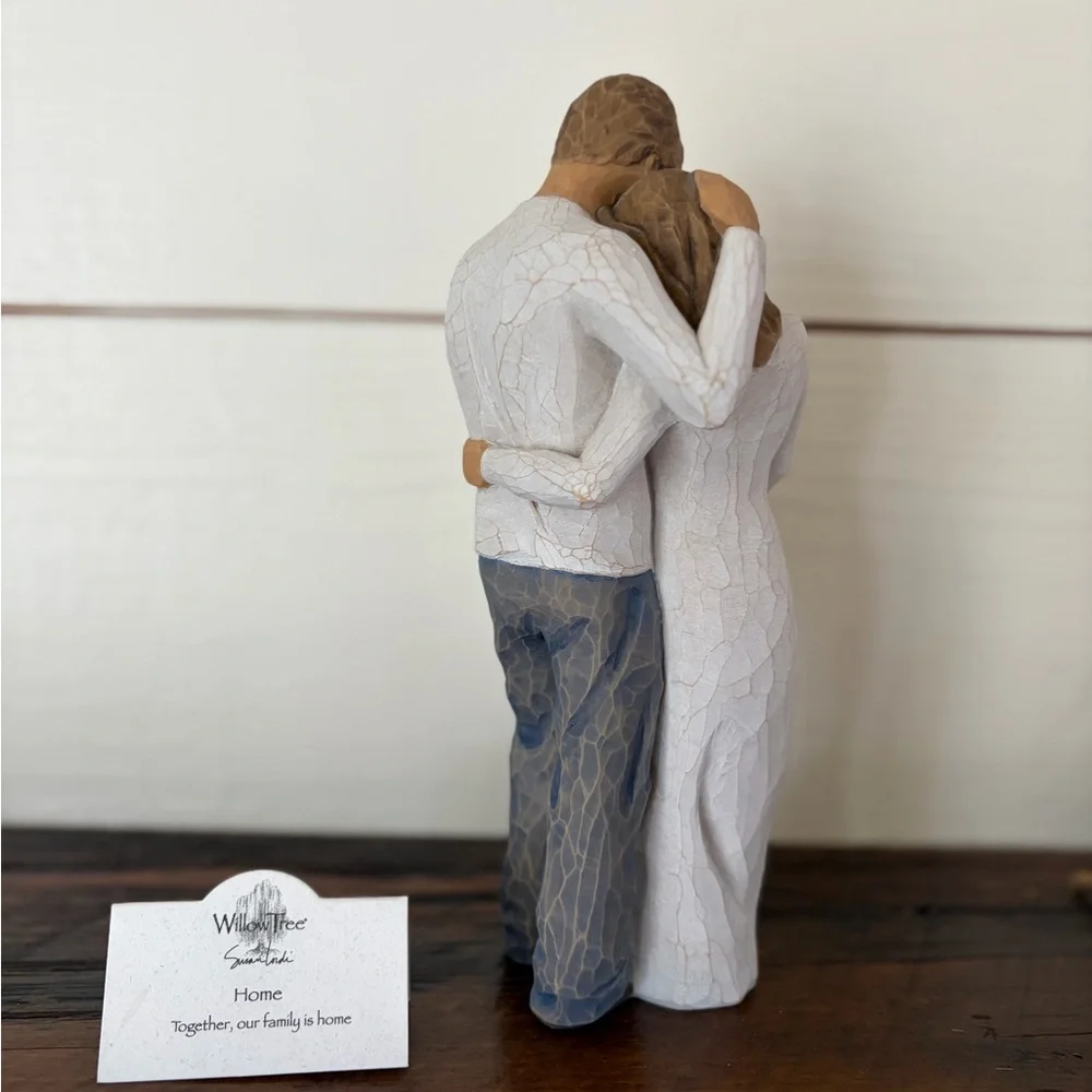 Willow Tree Home Figurine, Pregnant Embrace, Expecting Couple Figurine - Picture 2 of 4